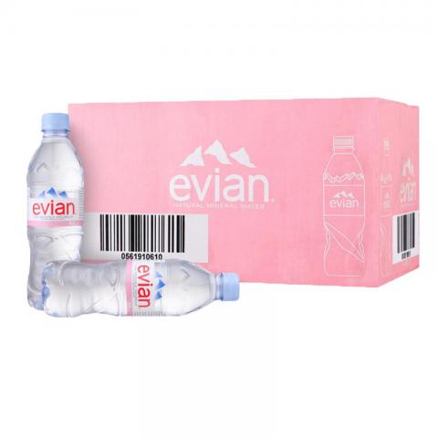 依云（evian）矿泉水 500ml*24瓶/箱 ...